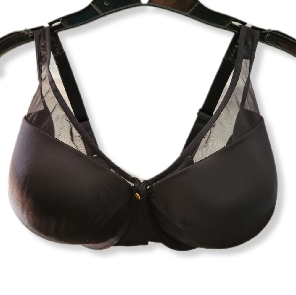 Cacique Illusion Full Coverage Support Solution Lightly padded Bra Black 44DD